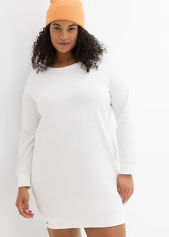 Sweatjurk met raglanmouwen, Kleur: wolwit