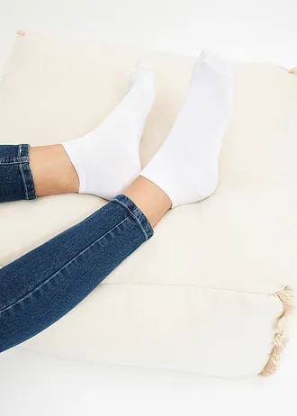 Lot de 20 paires de chaussettes courtes • blanc • Boutique bonprix