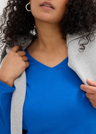 Longsleeve met biologisch katoen • zwart plus size • bonprix online shop