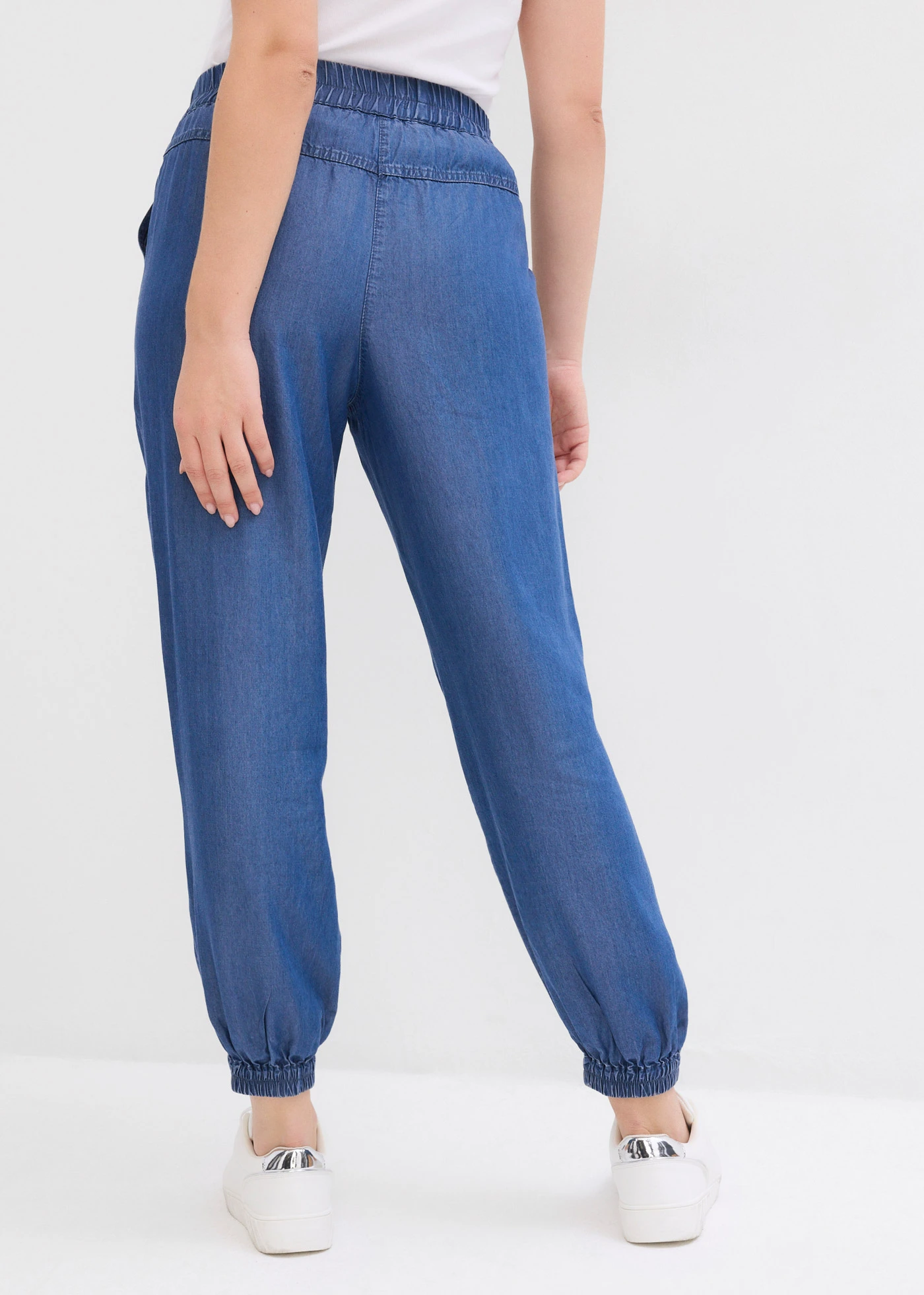 Pantalon fluide • bleu denim • Boutique bonprix