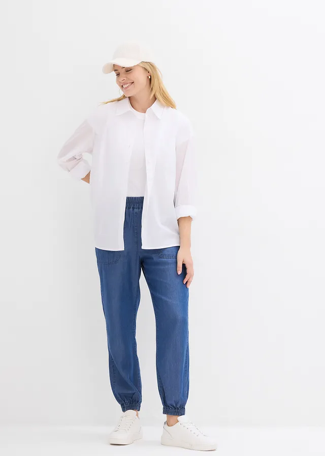 Pantalon fluide • bleu denim • product-page.page-title-suffix