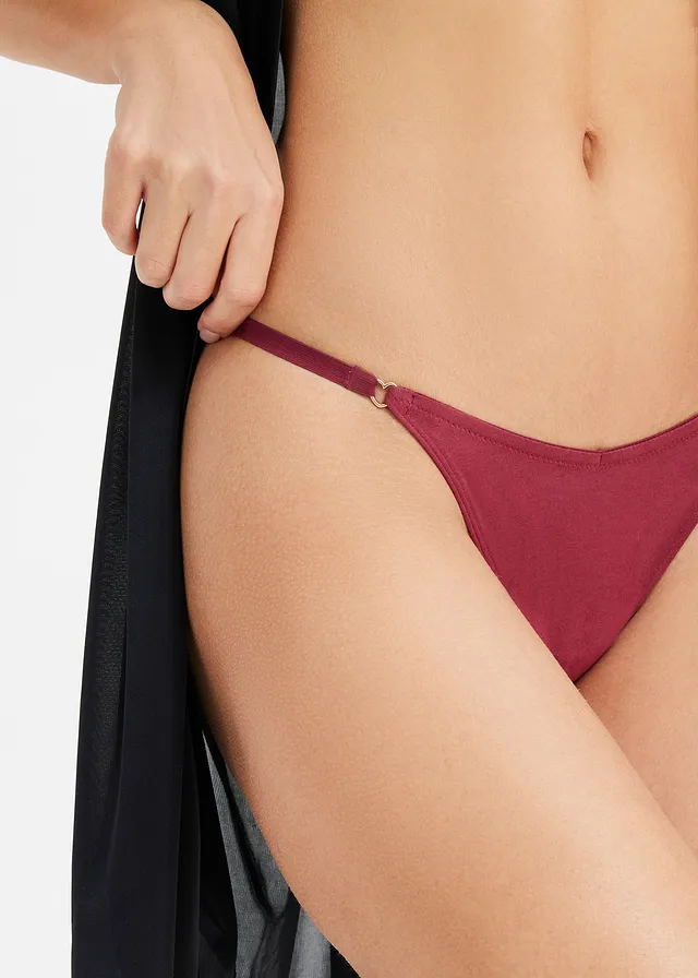 String in V-vorm (set van 4) • zwart+aardbeirood+rododendronrood • product-page.page-title-suffix