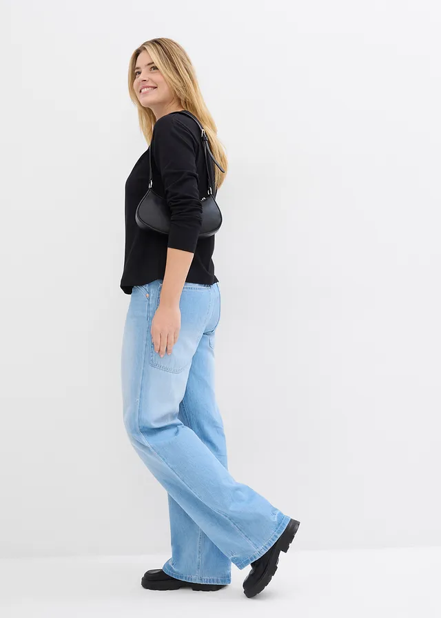 Longsleeve van puur, zwaar biologisch katoen, Kleur: zwart