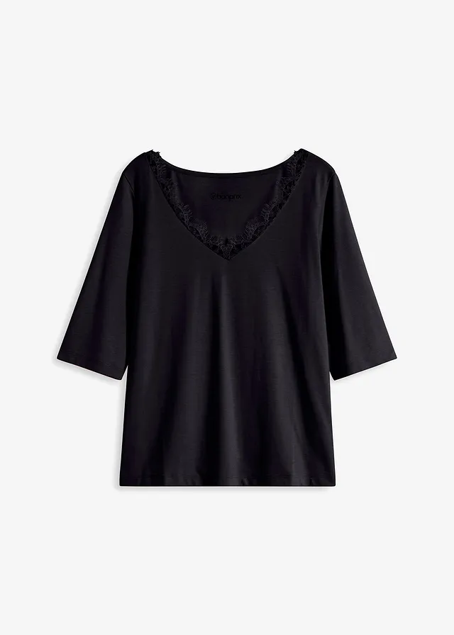 T-shirt à dentelle