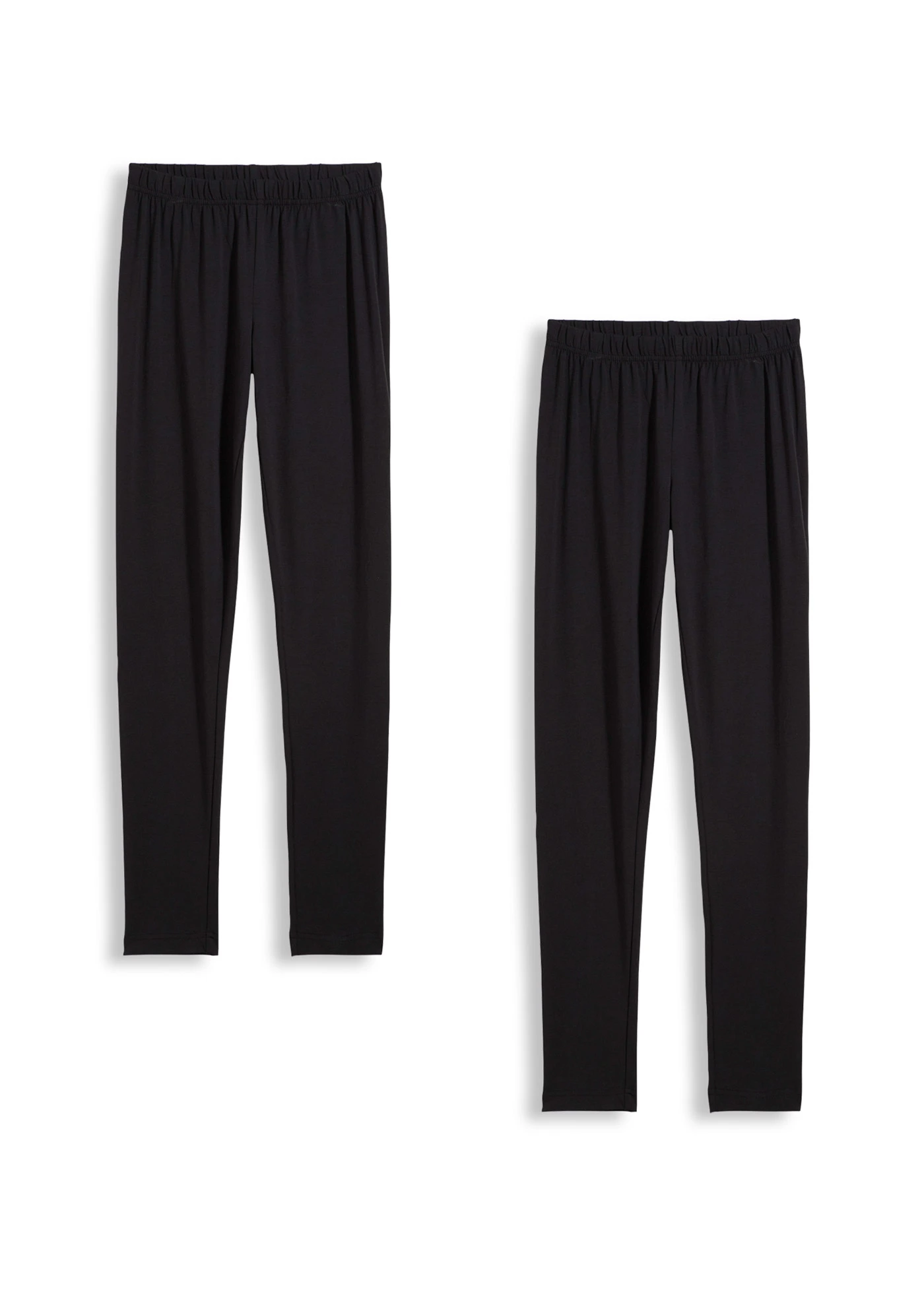 Lot de 2 leggings en matière élastique • noir • Boutique bonprix