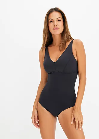 Stahovací body bez kostic, bezešvé, střední tvarující efekt • černá • bonprix obchod