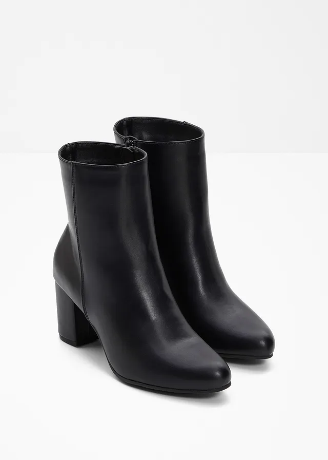 Enkellaarsjes met blokhak • zwart • product-page.page-title-suffix