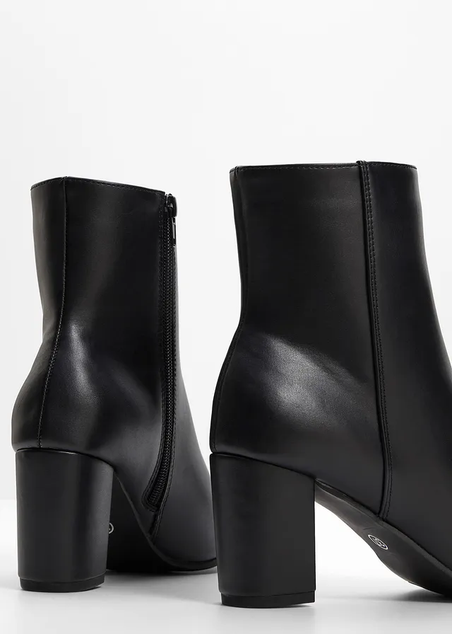 Enkellaarsjes met blokhak • zwart • product-page.page-title-suffix
