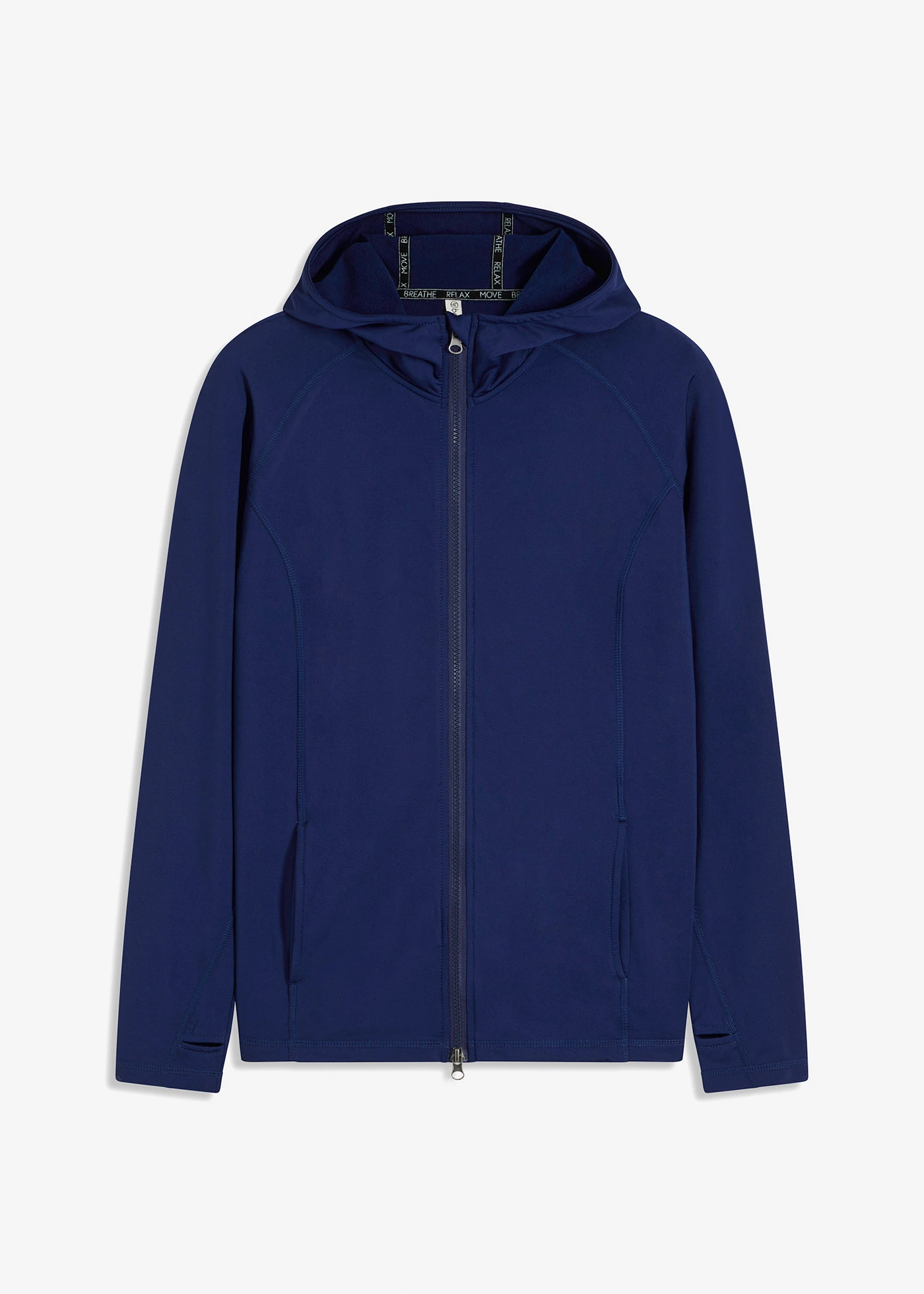 Veste de survêtement chaude avec mitaine • bleu marine • Boutique bonprix