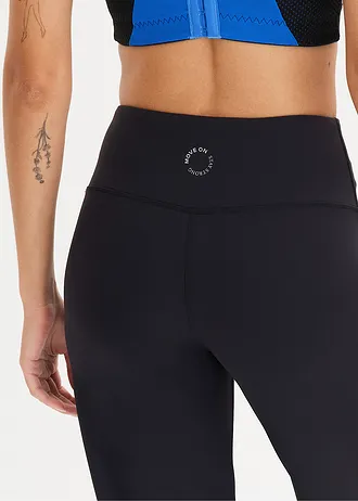 Komfort sport legging egyenes szárral, gyorsan szárad • fekete • bonprix áruház