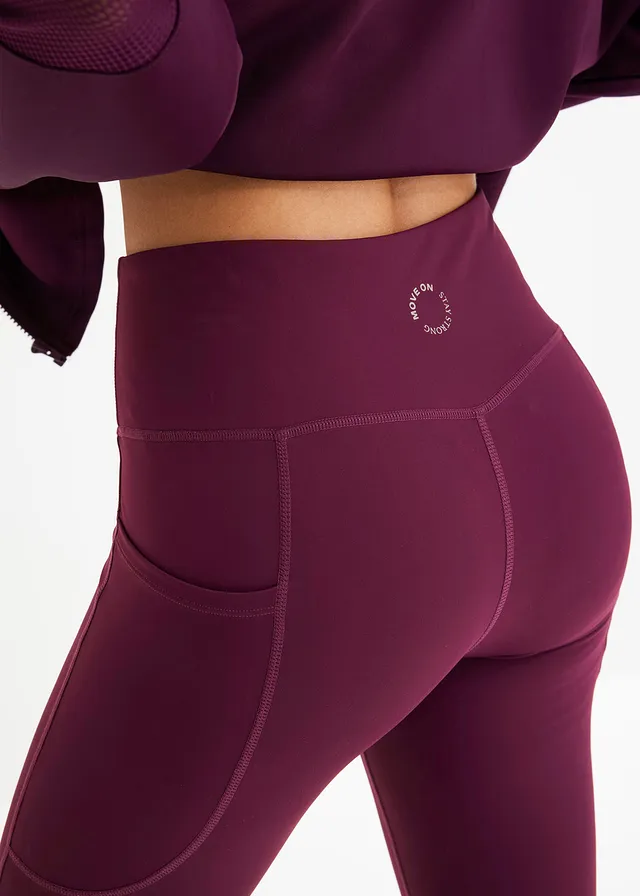 Comfort sportlegging met telefoonzakje, sneldrogend • vlierbes • product-page.page-title-suffix