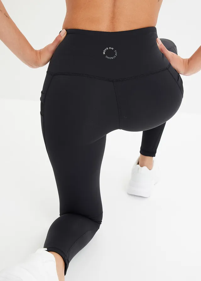 Comfort sportlegging met mesh en telefoonzak • zwart • product-page.page-title-suffix