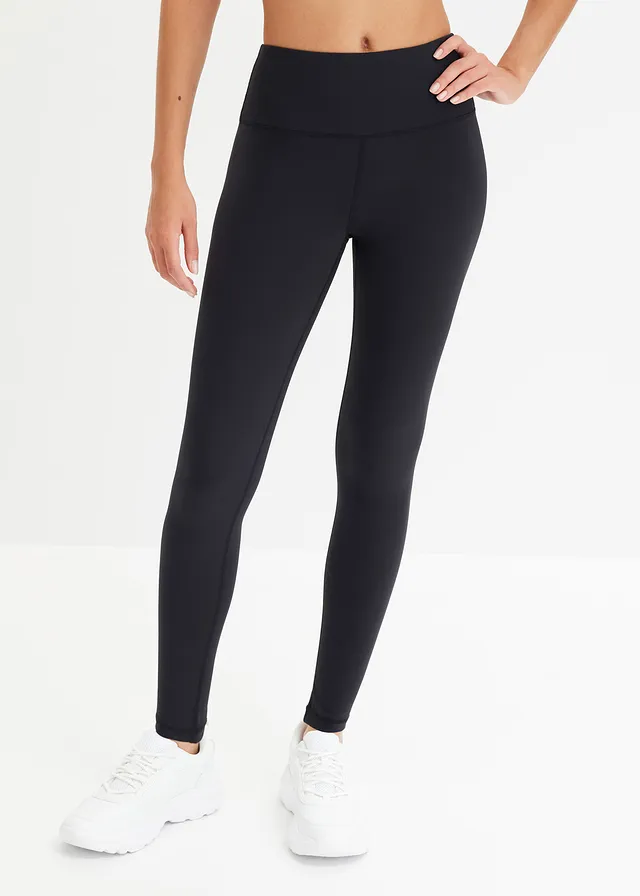 Lekkie legginsy sportowe z wygodną talią • czarny • sklep bonprix