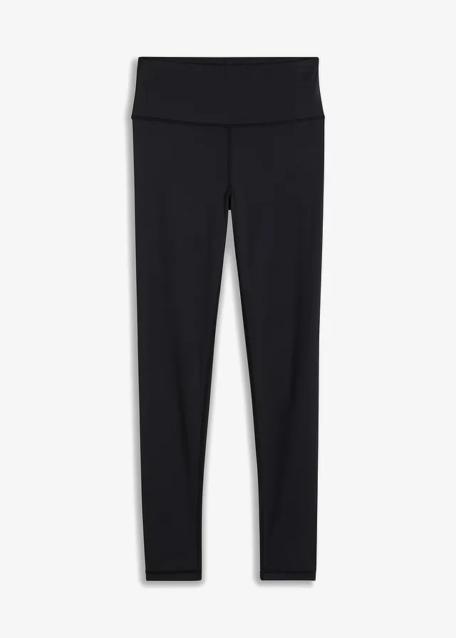 Legging de sport ultra léger avec taille confortable, Couleur: noir