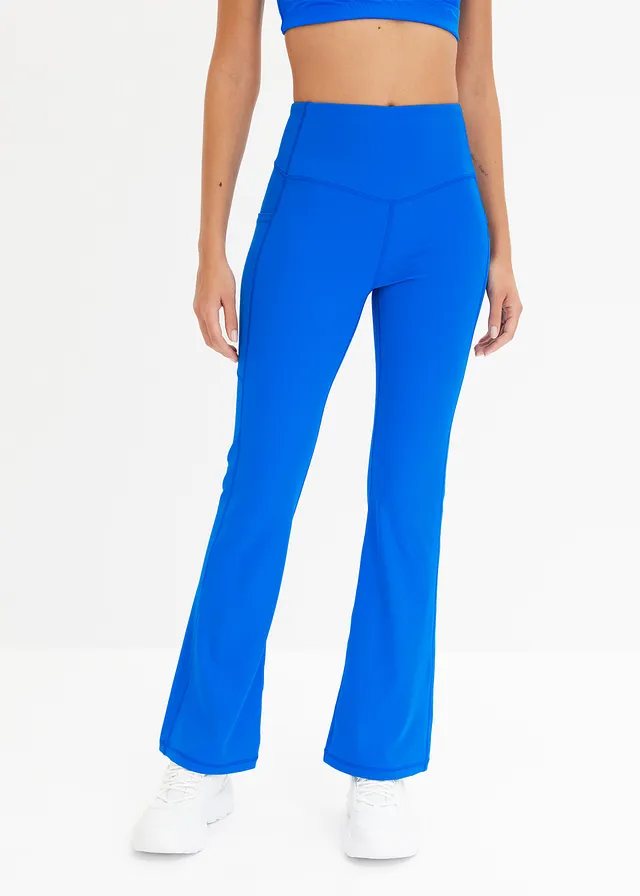 Legging de sport évasé et confortable avec poche portable, séchage rapide • bleu horizon • product-page.page-title-suffix