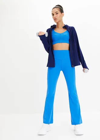 Veste de sport chaude avec mitaine, séchage rapide • bleu marine • Boutique bonprix