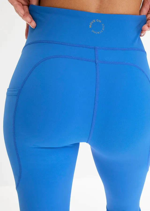 Legging de sport évasé et confortable avec poche portable, séchage rapide • bleu horizon • product-page.page-title-suffix