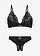 Bralette en string ouvert (2-dlg. set), Kleur: zwart