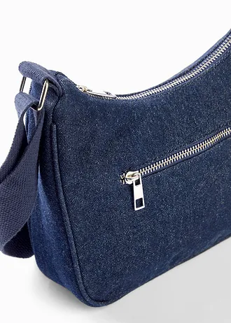 Schoudertas • blauw denim • bonprix online shop