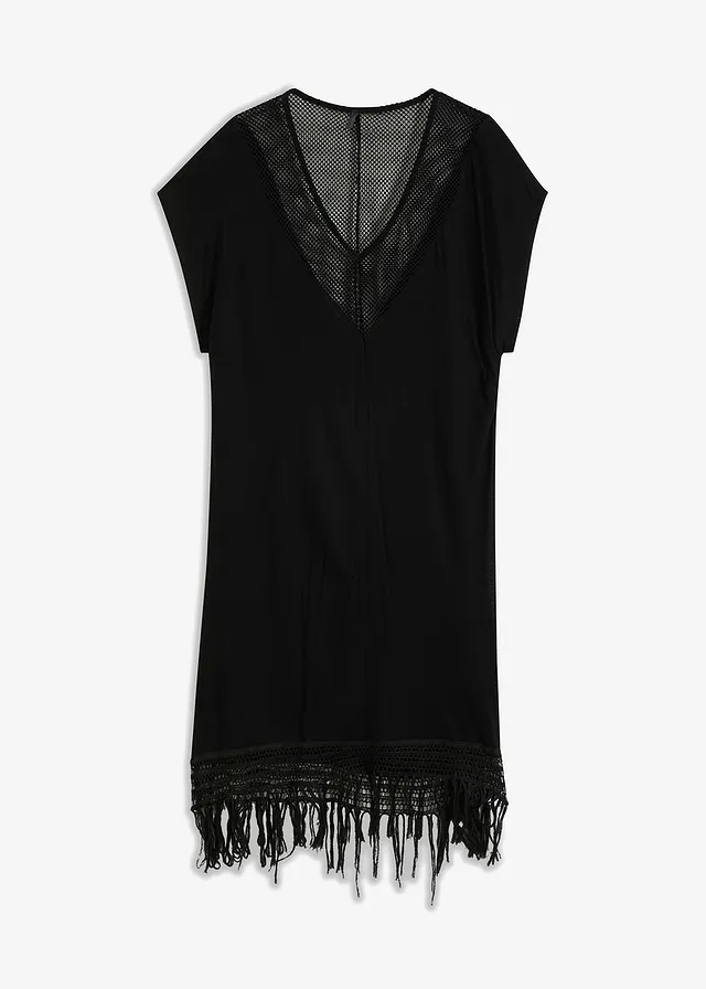 Robe de plage transparente en viscose • noir • Boutique bonprix