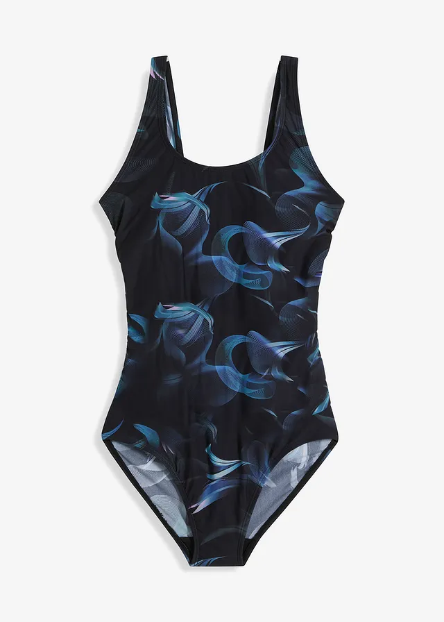 Maillot 1 pièce sculptant, maintien léger, avec fronces