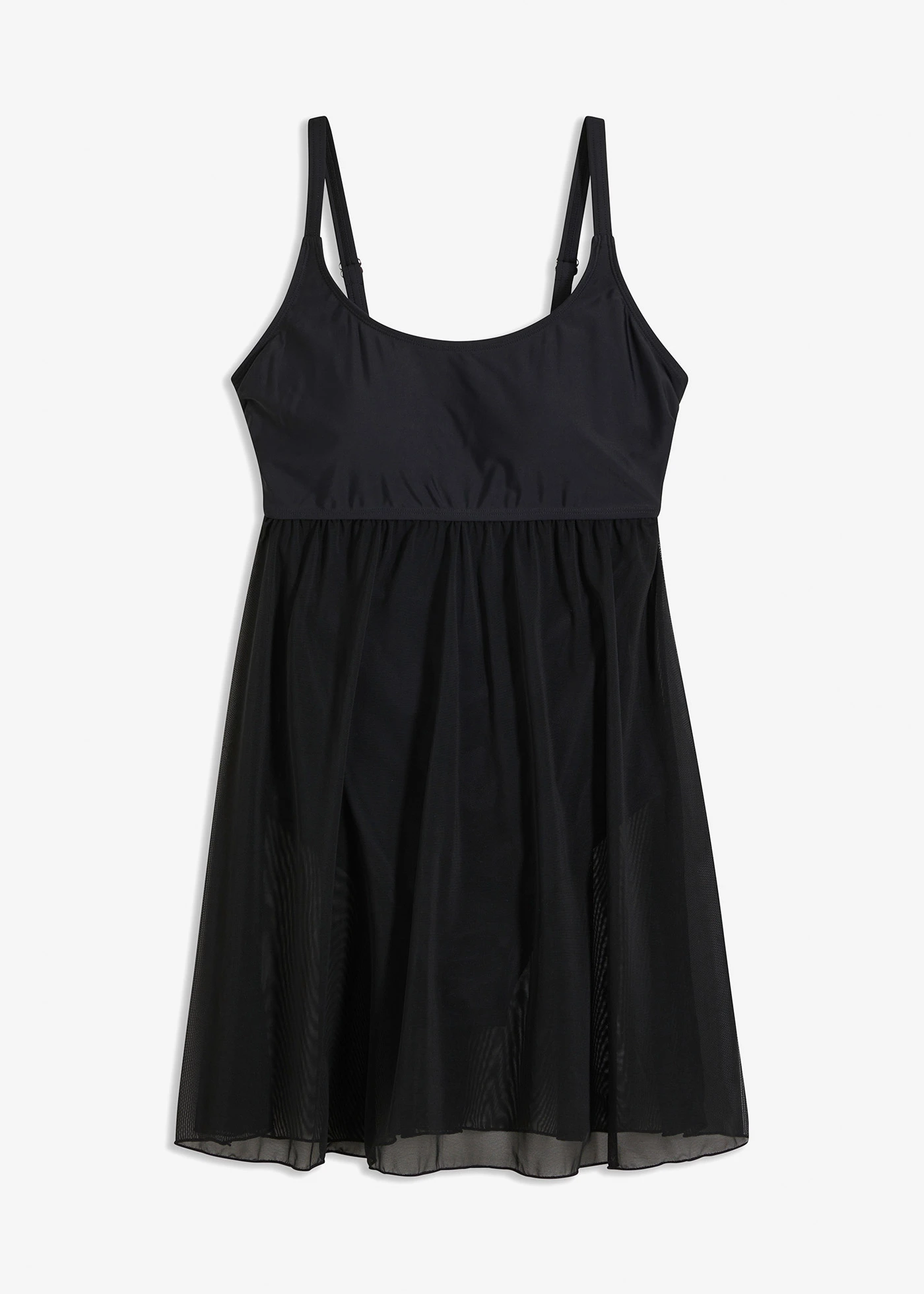 Robe de bain avec mesh transparent • noir • Boutique bonprix