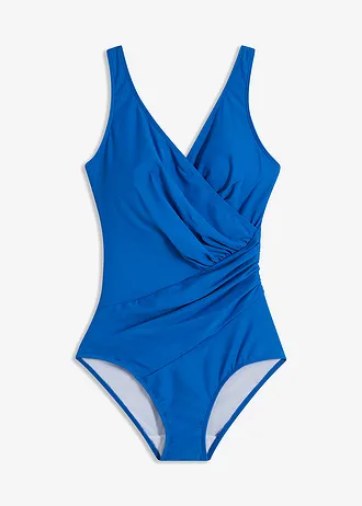 Medium corrigerend badpak in wikkellook • arctisch blauw • bonprix online shop