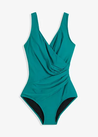 Medium corrigerend badpak in wikkellook • petrol • bonprix online shop