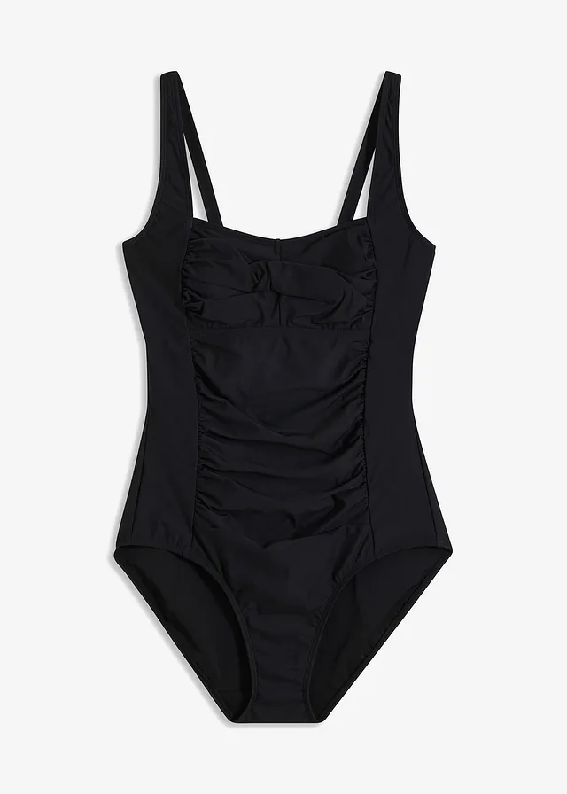 Maillot 1 pièce sculptant style croisé, maintien modéré