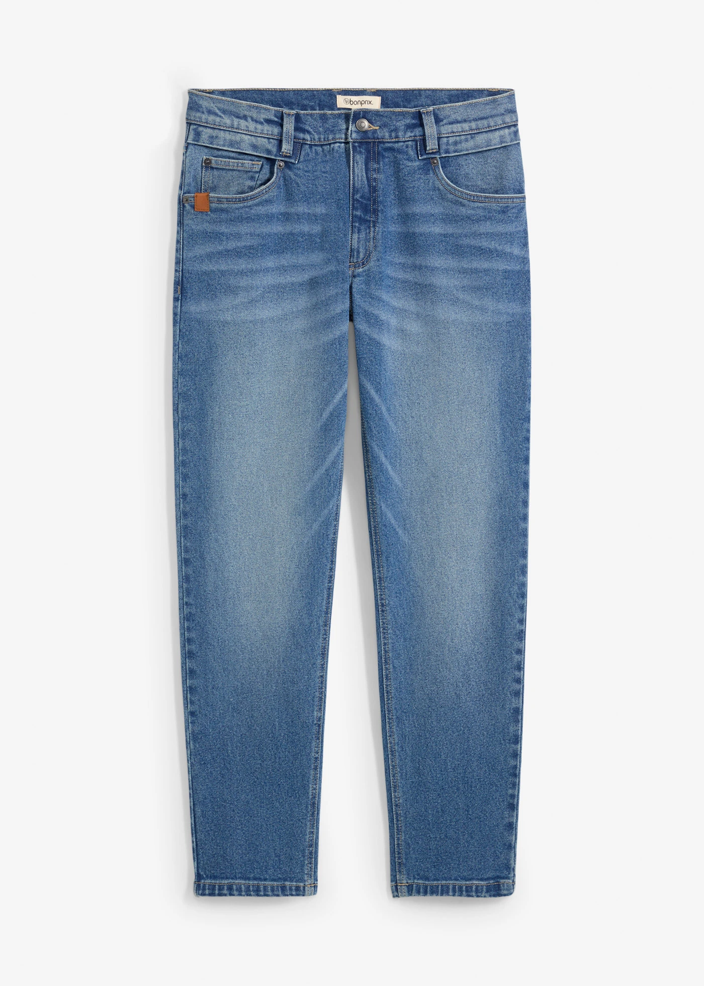 Dżinsy ze stretchem Relaxed Fit z ciężkiego denimu, Tapered