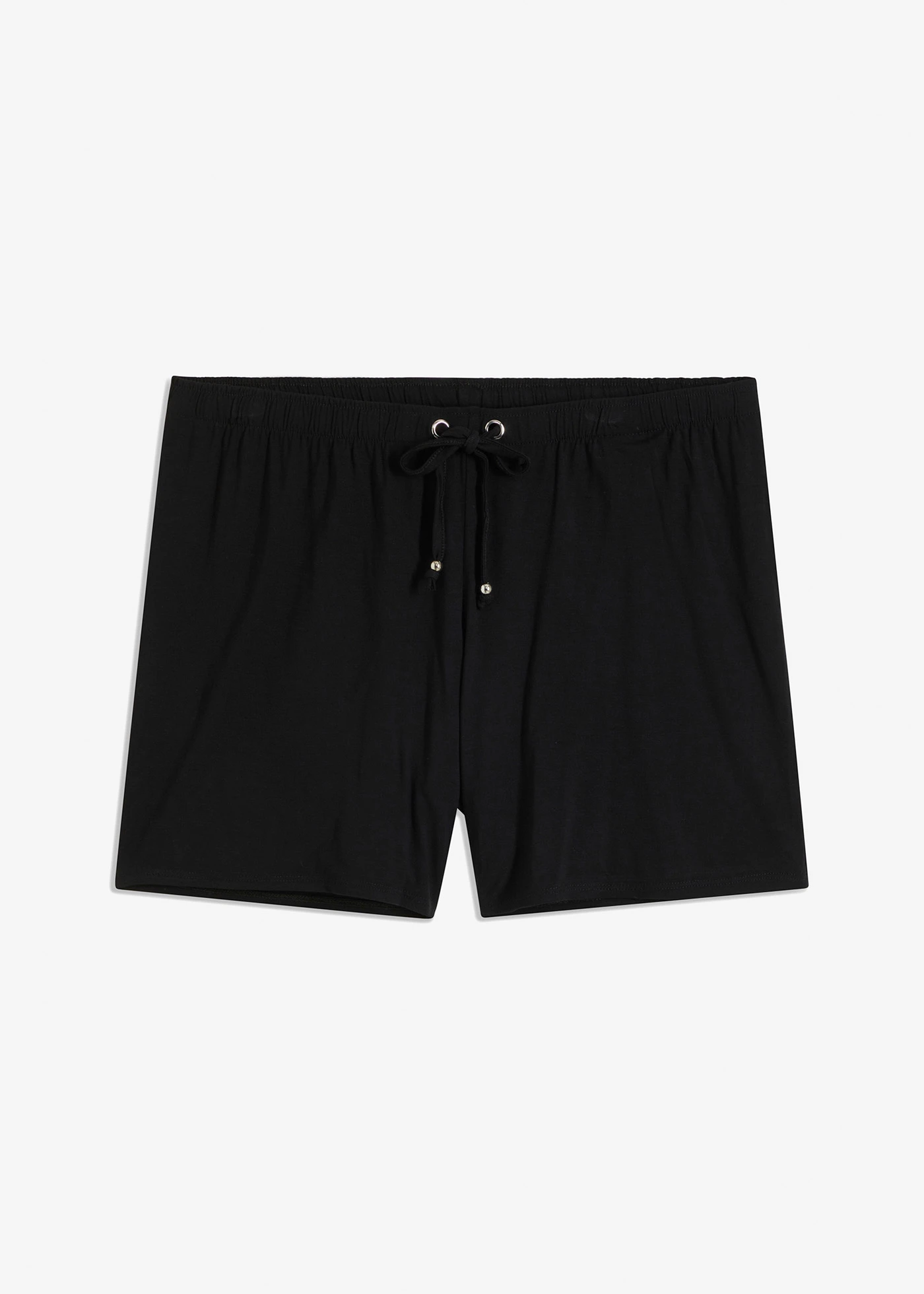 Short de plage en viscose fluide et extensible • noir • Boutique bonprix