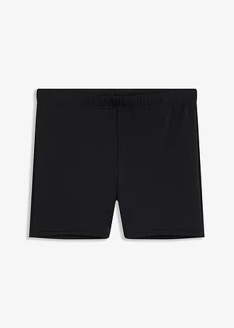 Biker zwemshort met gerecycled polyamide, Kleur: zwart
