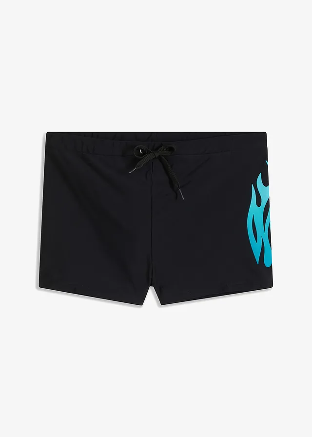 Short de bain, Couleur: noir/bleu
