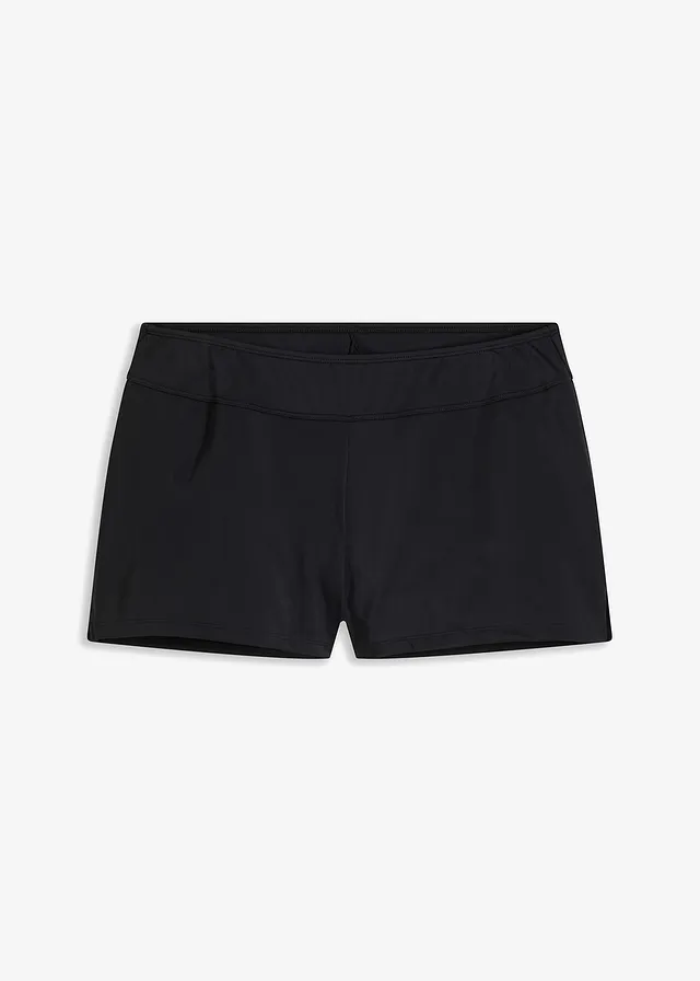 Short de bain avec slip intégré, Couleur: noir