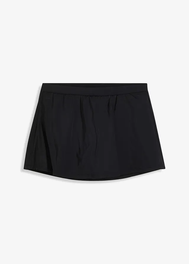 Jupe de bain avec slip intégré, Couleur: noir