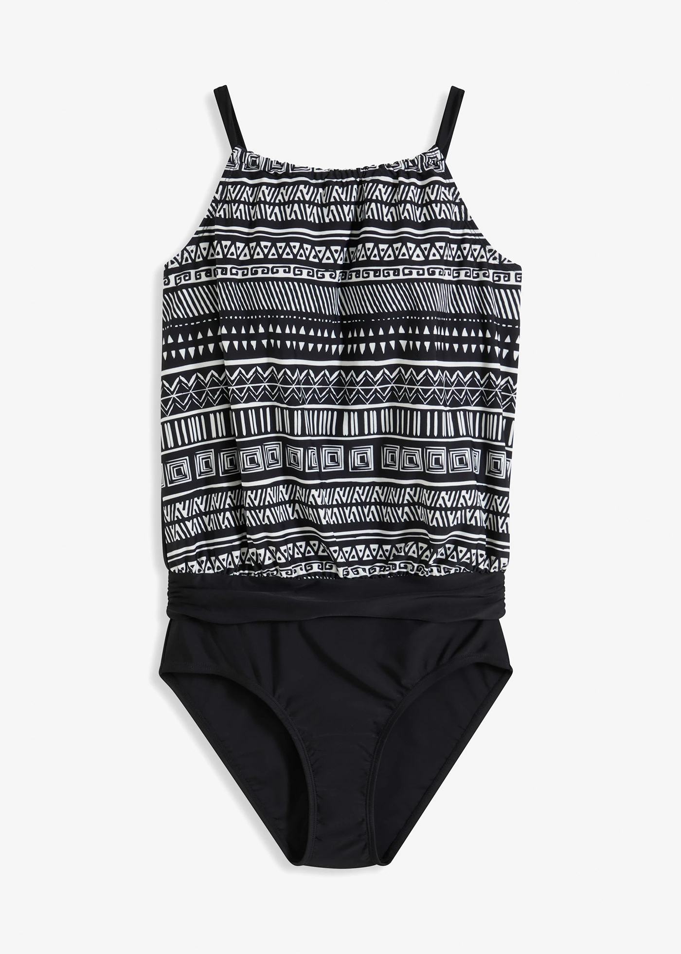 Jednodílné plavky • černá + bílá • bonprix obchod