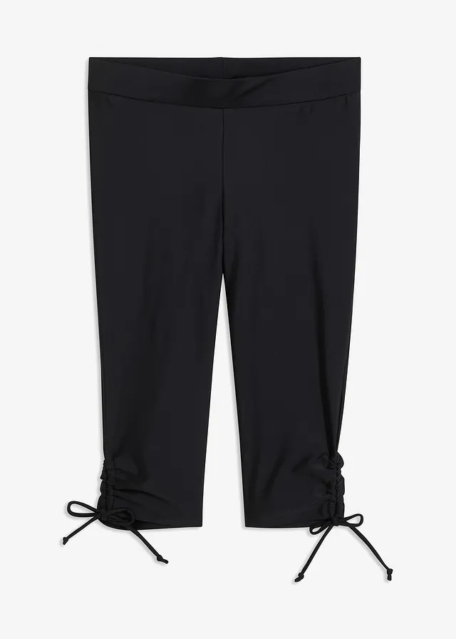 Zwemcapri met gerecycled polyamide • zwart • bonprix online shop