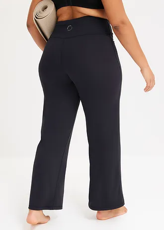 Funkčné športové legíny, rovný strih, rýchloschnúce, farba: čierna