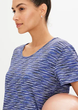 T-shirt de sport, séchage rapide • bleu chiné • Boutique bonprix