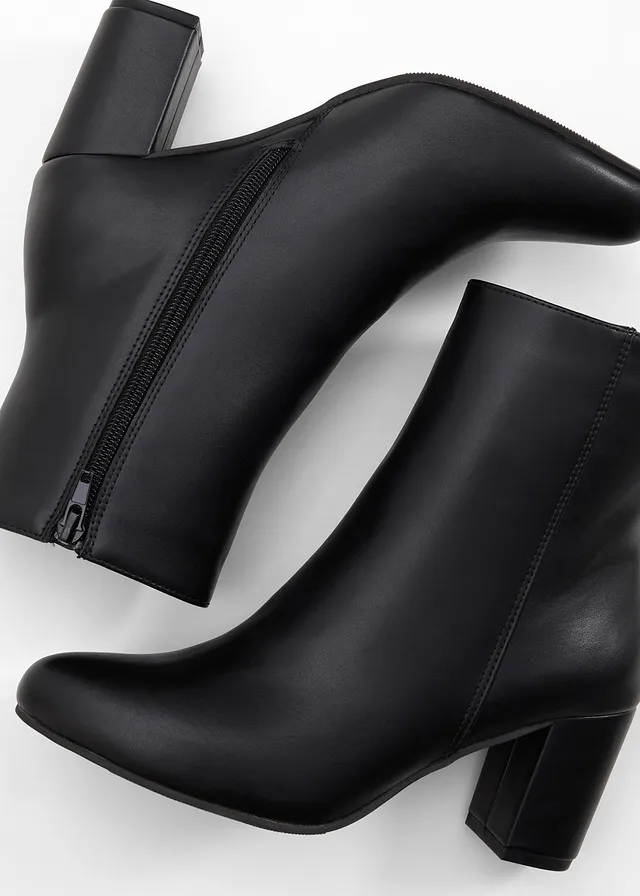 Bottines à talon carré • noir • product-page.page-title-suffix