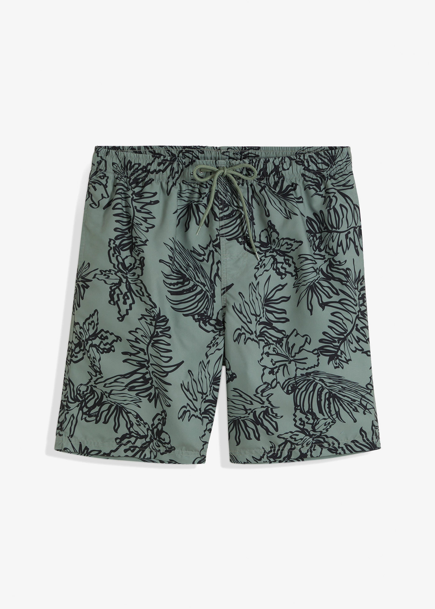 Zwemshort • olijfgroen/zwart met print • bonprix online shop