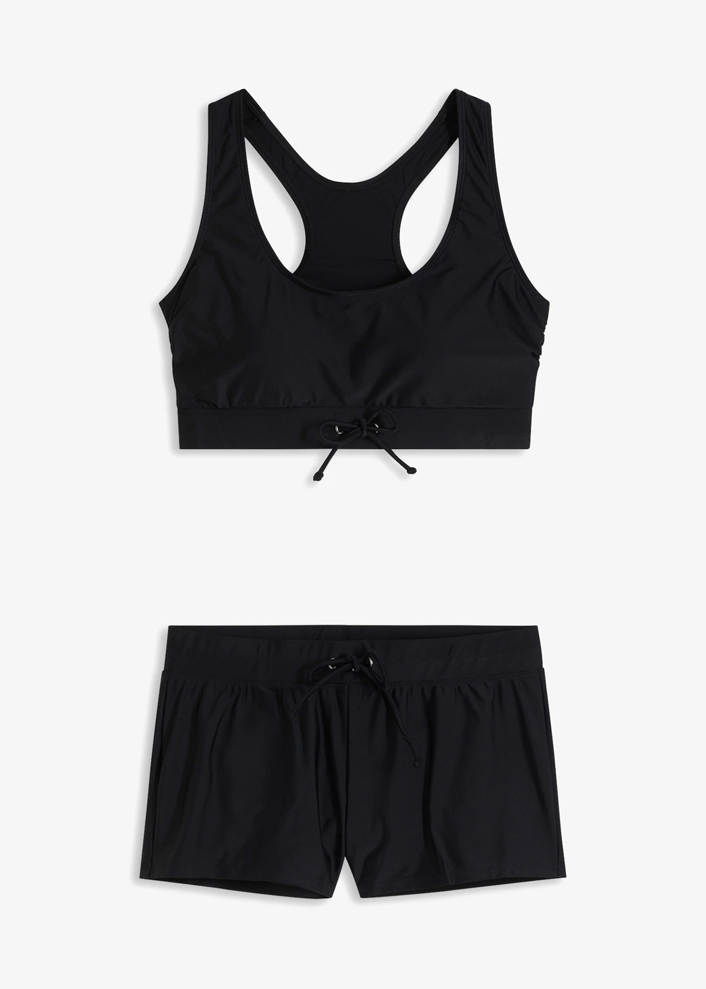 Bikiny s podprsenkovým topem a šortkami (2dílná souprava) • černá • bonprix obchod