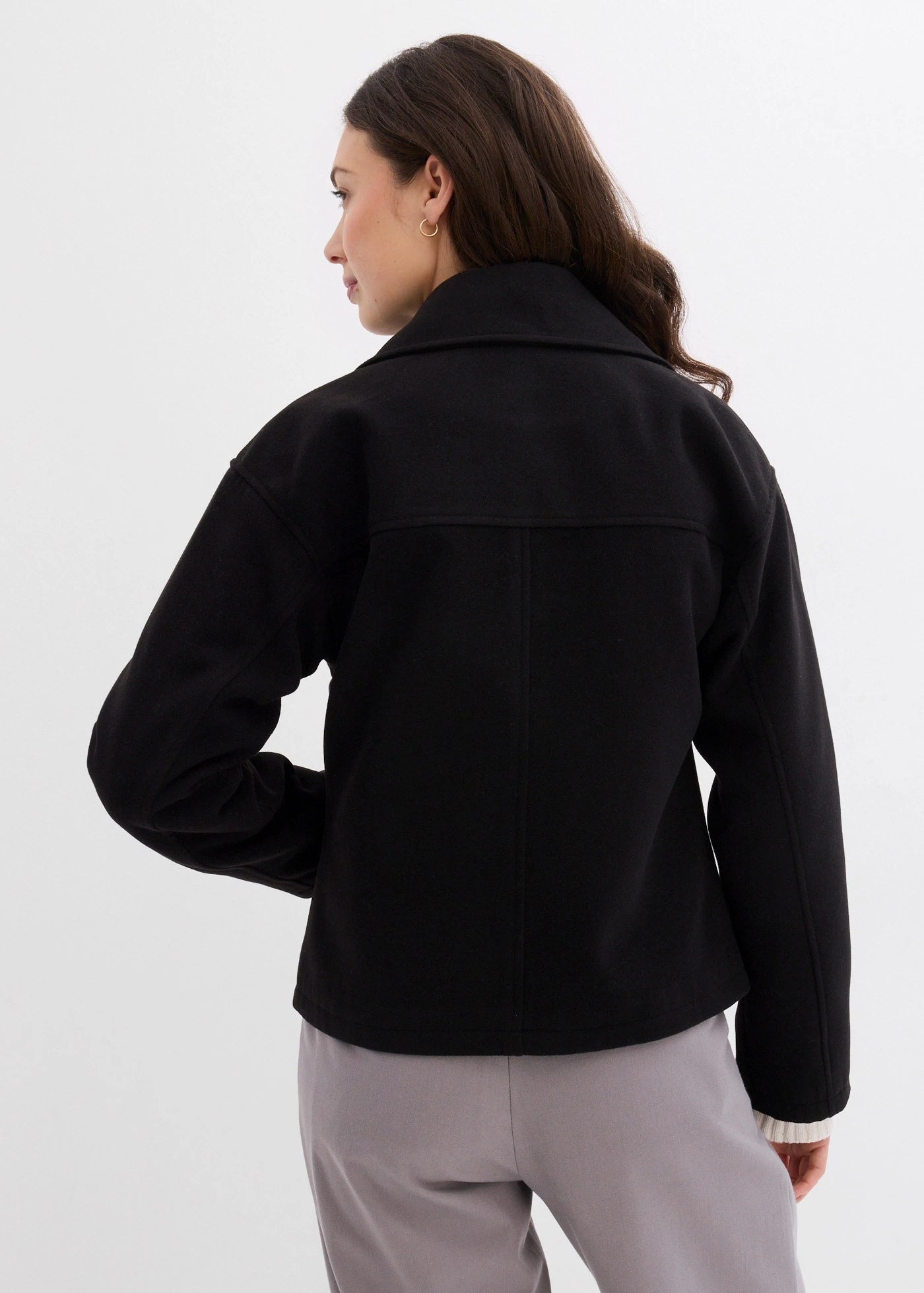 Caban aspect laine • noir • Boutique bonprix