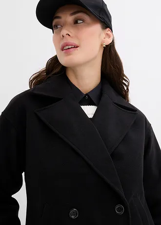 Caban aspect laine • noir • Boutique bonprix