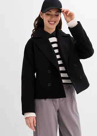 Caban aspect laine • noir • Boutique bonprix