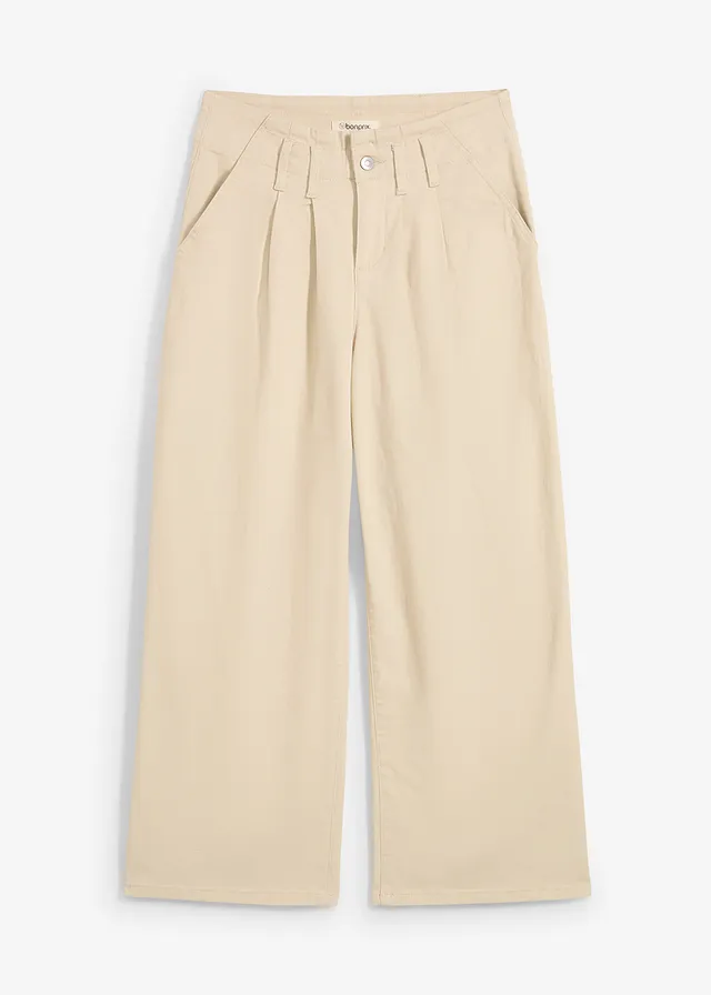 Pantaloni din twill, scurtați