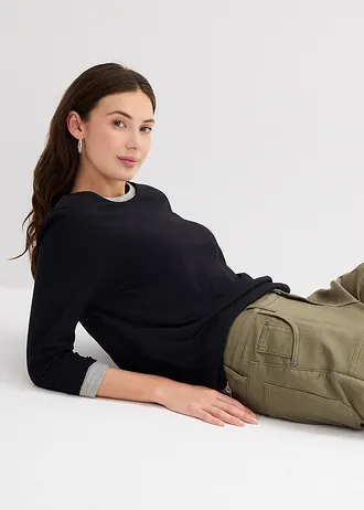 Twill broek van elastische katoenmix • olijfgroen • bonprix online shop