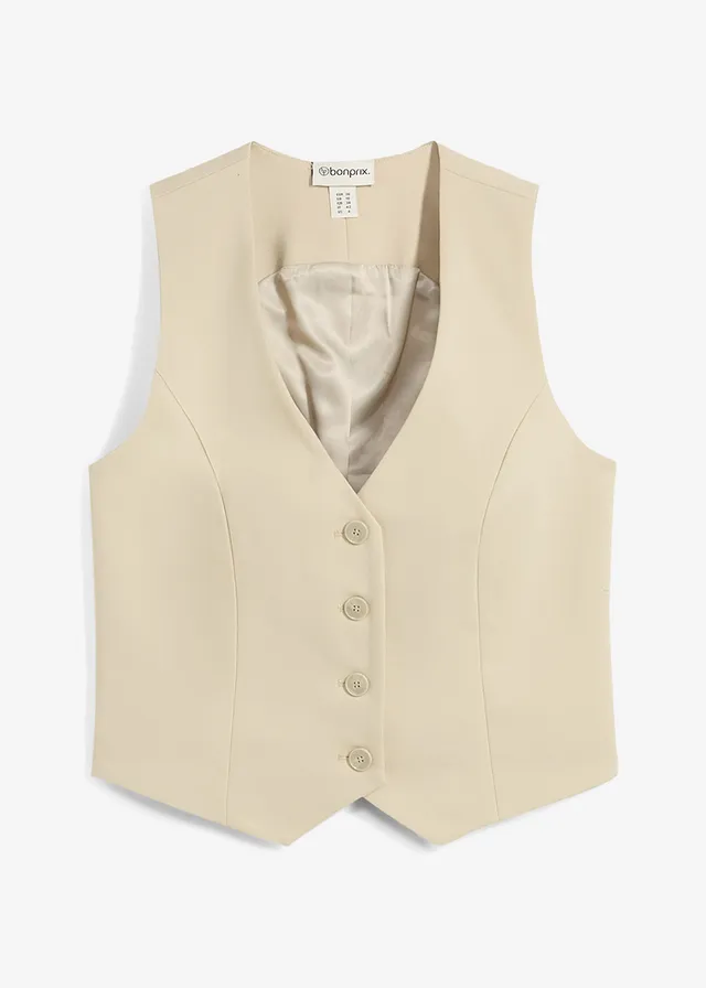 Krátka obleková vesta Krátka obleková vesta