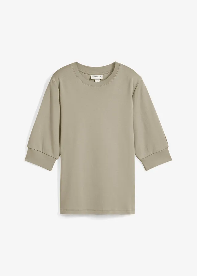 Shirt van biologisch katoen, Kleur: lichtbruin