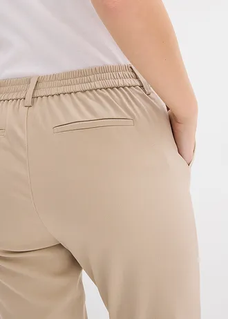 Spodnie chino z mieszanki wiskozy • piaskowy • sklep bonprix
